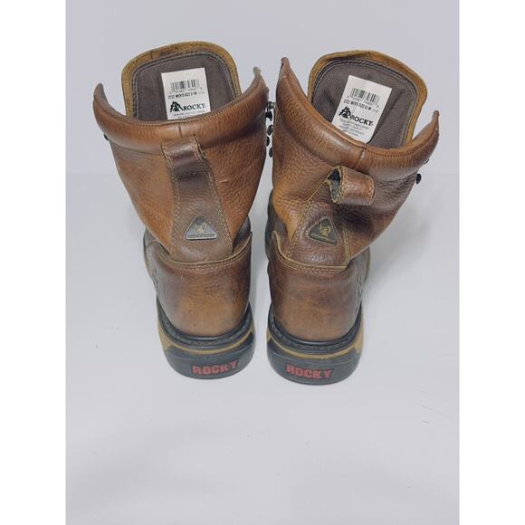ROCKY ORIGINAL RIDE LACER WATERPROOF WESTERN BOOTS 2723 Men’s Size 8.5 main image 7
